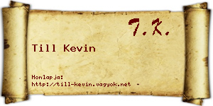 Till Kevin névjegykártya